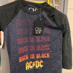 AC/DC Back In Black concert Shirt Youth Size 6